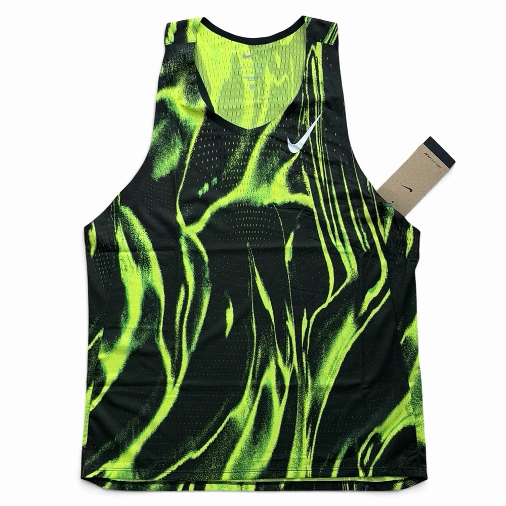 Nike AeroSwift Dri-FIT ADV  Running Singlet Men's Medium Volt Green HV2643-702